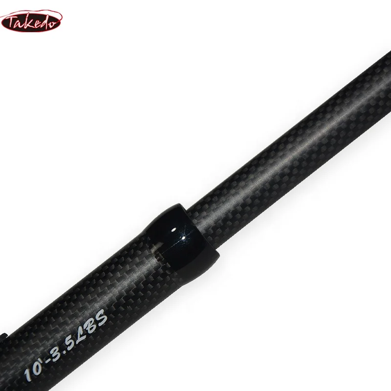 TAKEDO TK19011 Hight Carbon 9' 10' 11' Carp Rod Blanks 3 Sections Telescopic Carp Fishing Rod 1K Travel Fishing Rods Blanks