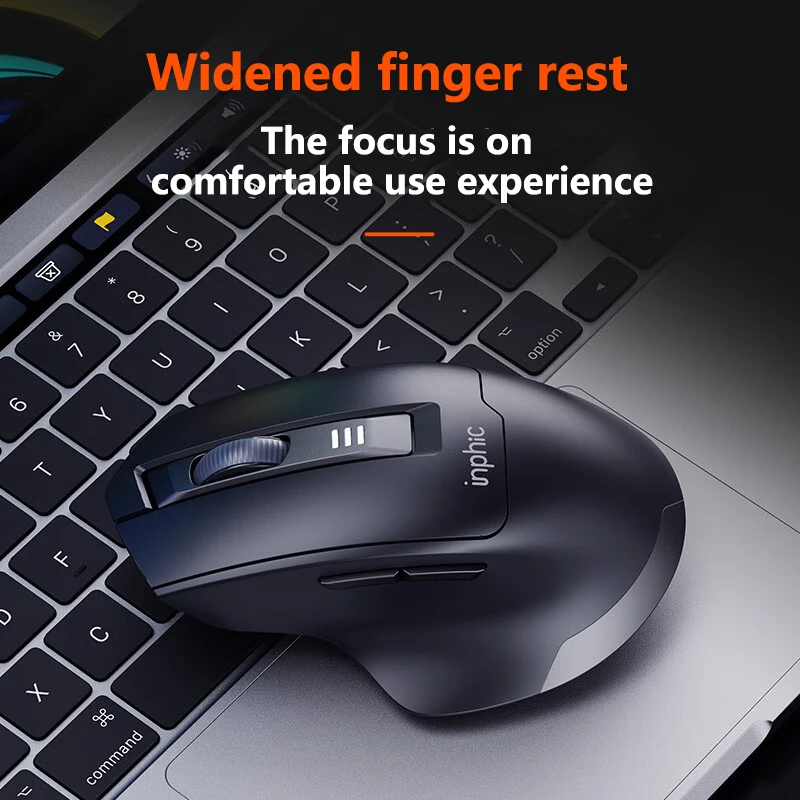 INPHIC M9 2.4G Wireless Mouse Rechargeable Silent Office Mouse Battery Level Display For Desktop Computer Laptop wireless mouse