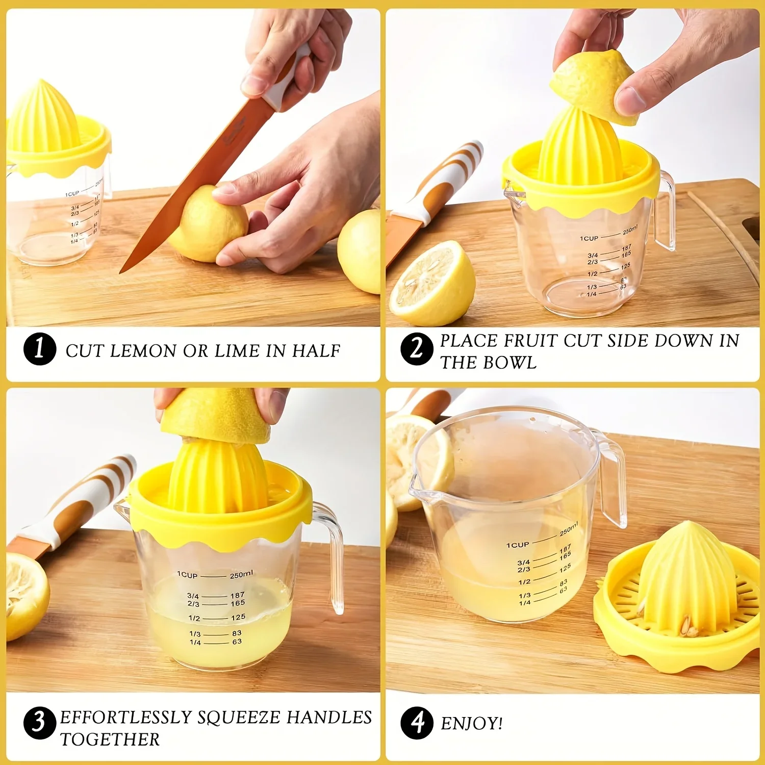 Manual Juicer, Fruit Hand Squeeze Juicer for Fruits Such As Lemons/citrus, Small Portable Juicer for Home Kitchen Trips