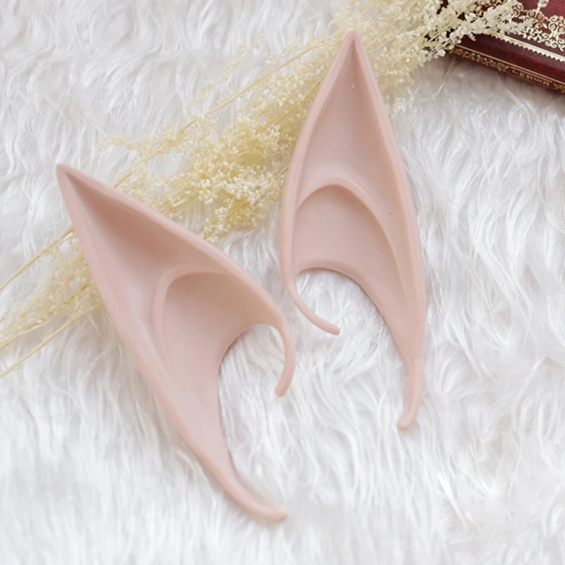 Mysterious Angel Elf Latex Ears for Fairy Cosplay Costume Accessories Halloween Decoration Photo Props Adult Kids Toys