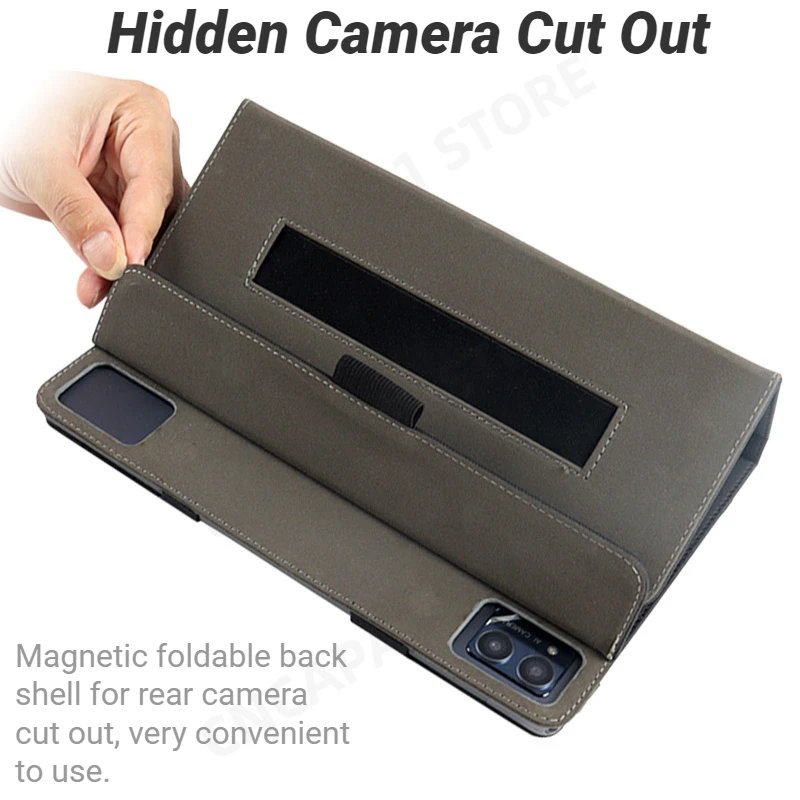 Guxira Cover Pelle per ZTE Blade 20 Smart, Custodia A Libro