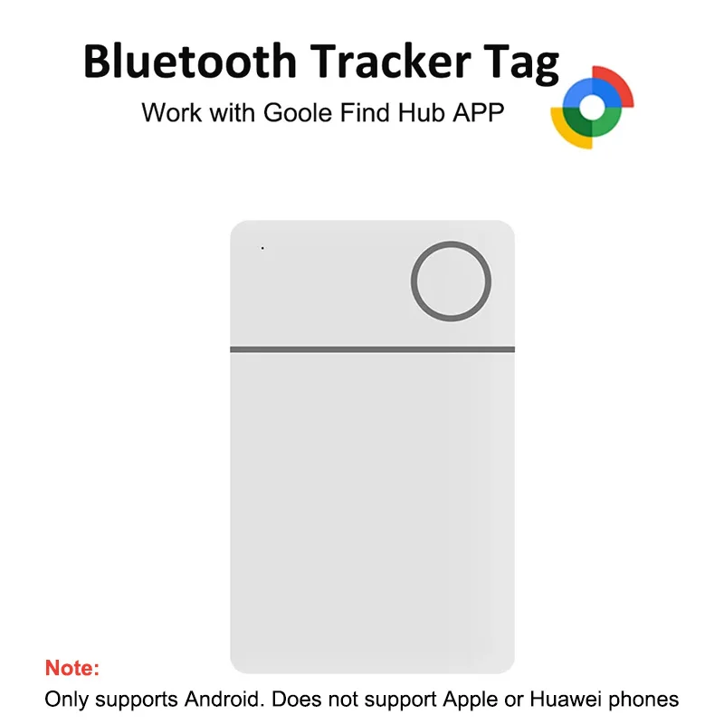 Slim Rechargeable Wallet Tracker Card - Credit Card Size Item Finder and Locator