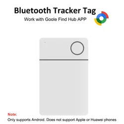 Slim Rechargeable Wallet Tracker Card - Credit Card Size Item Finder and Locator (White 1pcs)
