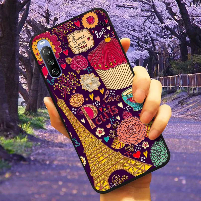 3D Flower Relief Soft Silicone Emboss Phone Case Cover