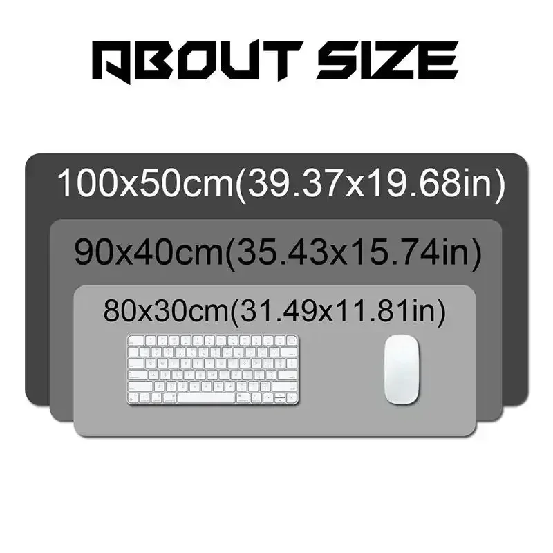 Anime Mouse Pad Alienware Gaming Setup Anti-slip Natural Rubber PC Keyboard XXL Desk Pads lock edge Almohadilla