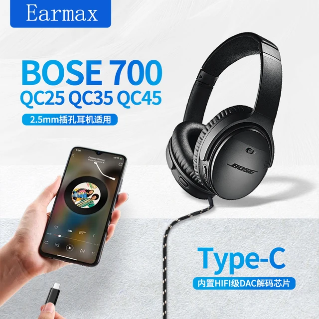 Bose用ヘッドフォンcale type-c〜2.5mm,700 qc25 qc45 ae2 oe2,senheiser pcx 450/480 for y40/50 _ - AliExpress Mobile