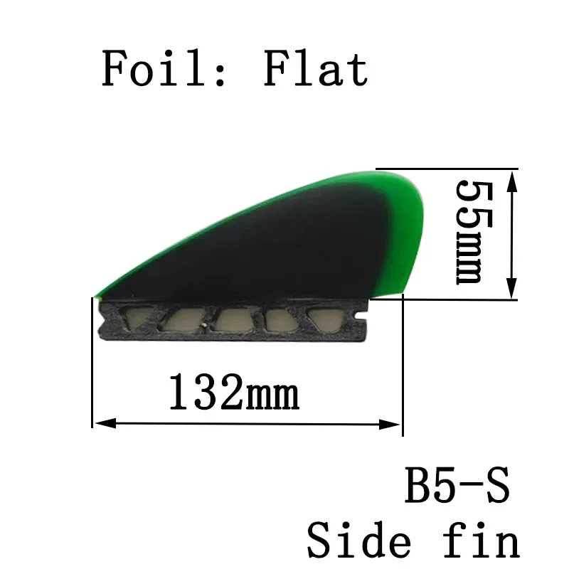 Surf Fins BiLong Futures Fin Wake Surfing Surfboard Fins Skimboard Fiberglass Indoor Surfboard Short Fin Small Side