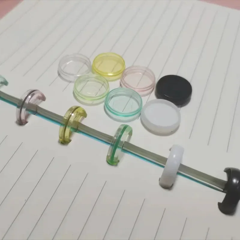 20MM LooseLeaf Mushroom Button LooseLeaf Photo Album Solid Disc Color Transparent Mushroom Hole Binding Button 100PCS