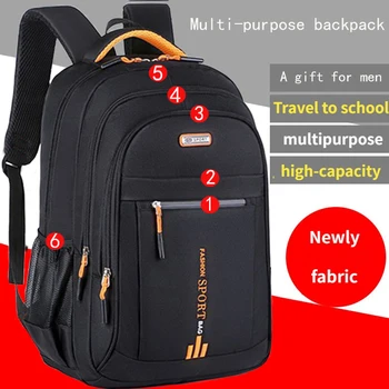 Ladies' backpack, female Korean version, trendy large capacity, high school, middle school, student backpack, travel bag, comput 1