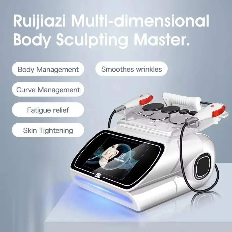 Portable Tecar RF therapy machine, RET CET body slimming device, diathermy, pain relief, stretching, body contouring, body