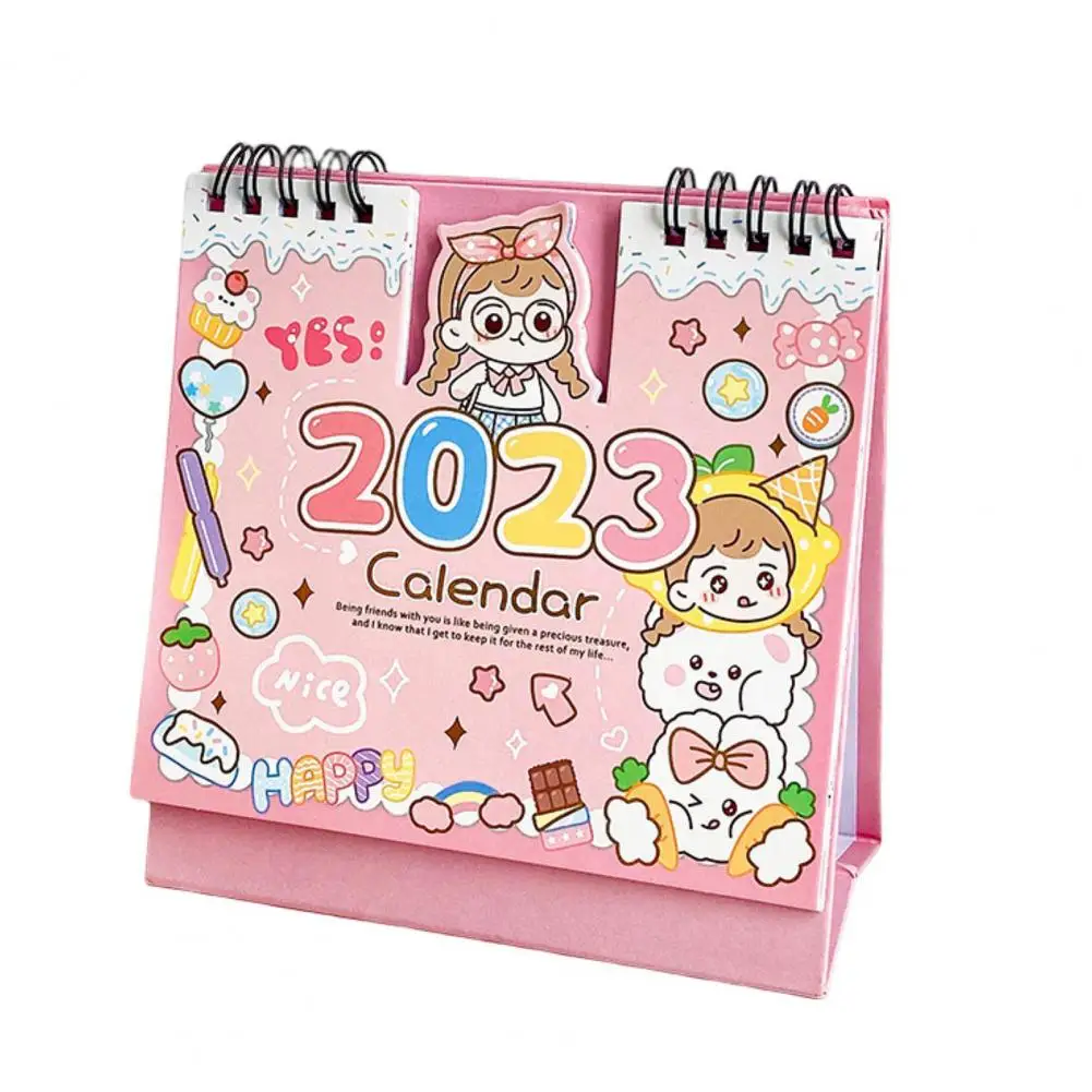 Calendar Clear Printed Desk Calendar Planner Lightweight Stationery Useful  2022-2023 Cute Creative Mini Desk Calendar - AliExpress