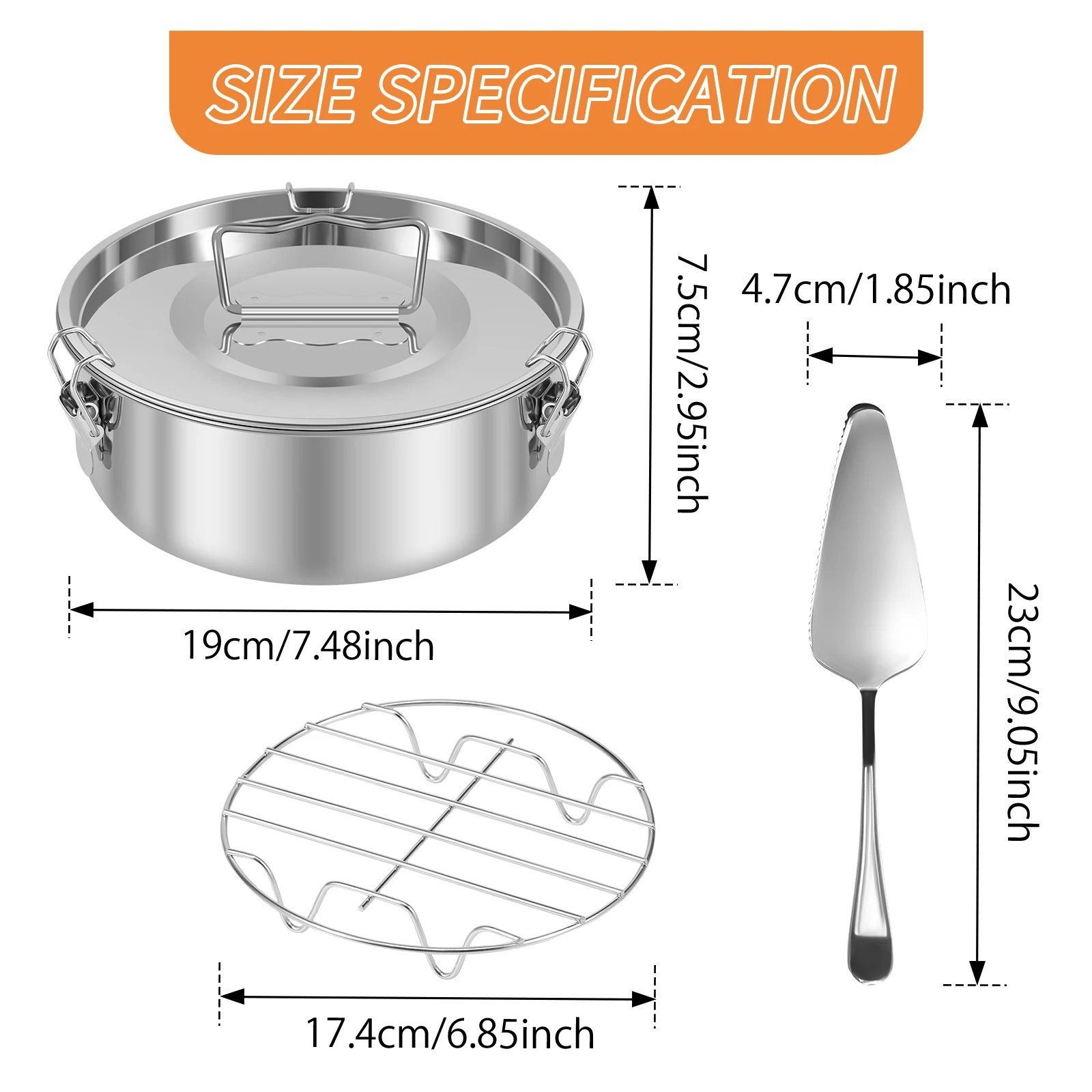 Cake Baking Mold Flan Pan 1.5QT Round Cake Base Stainless Steel Steamer For Kitchen Baking Pastry Pudding