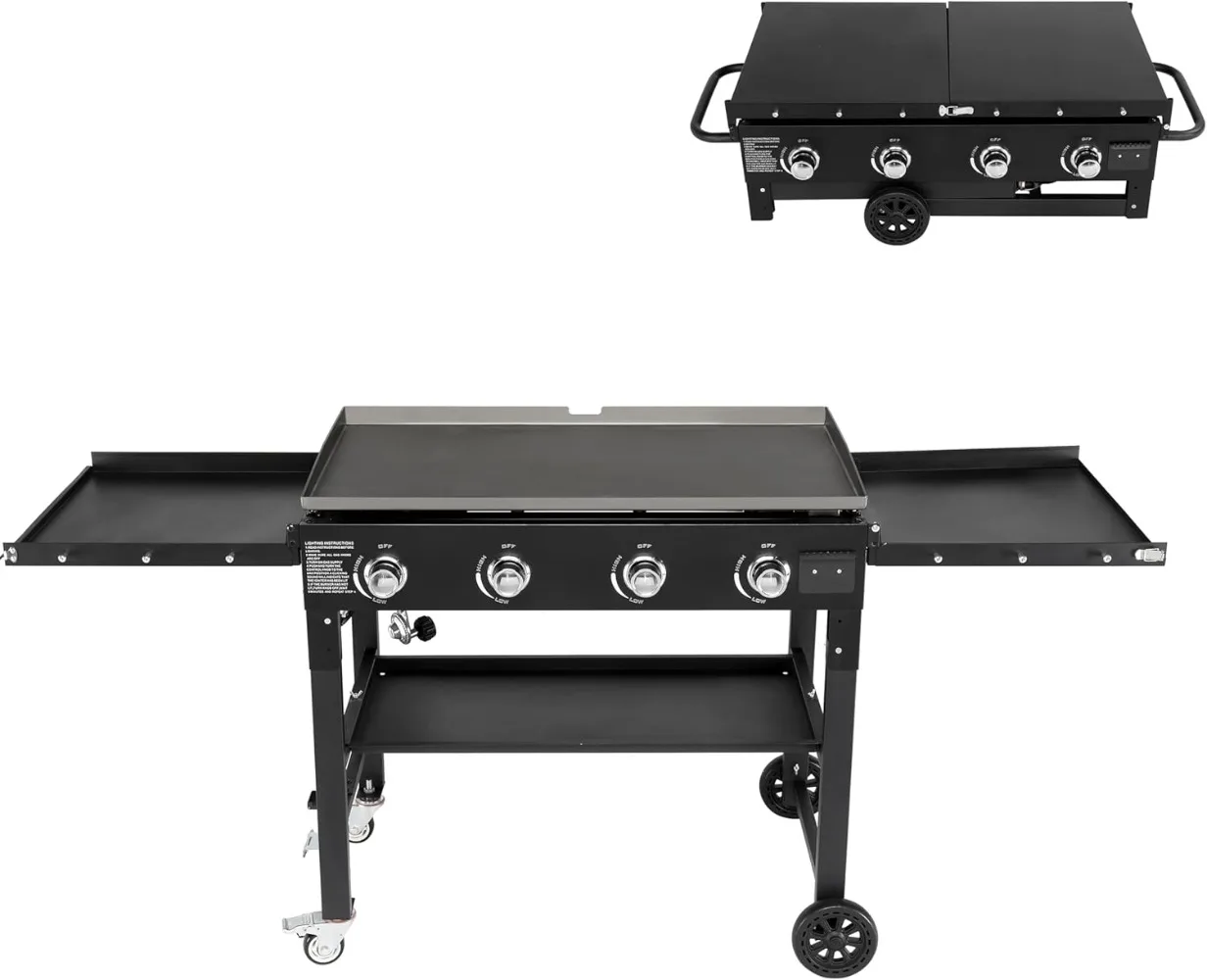 Flat Top Grill with 4 Burner 4