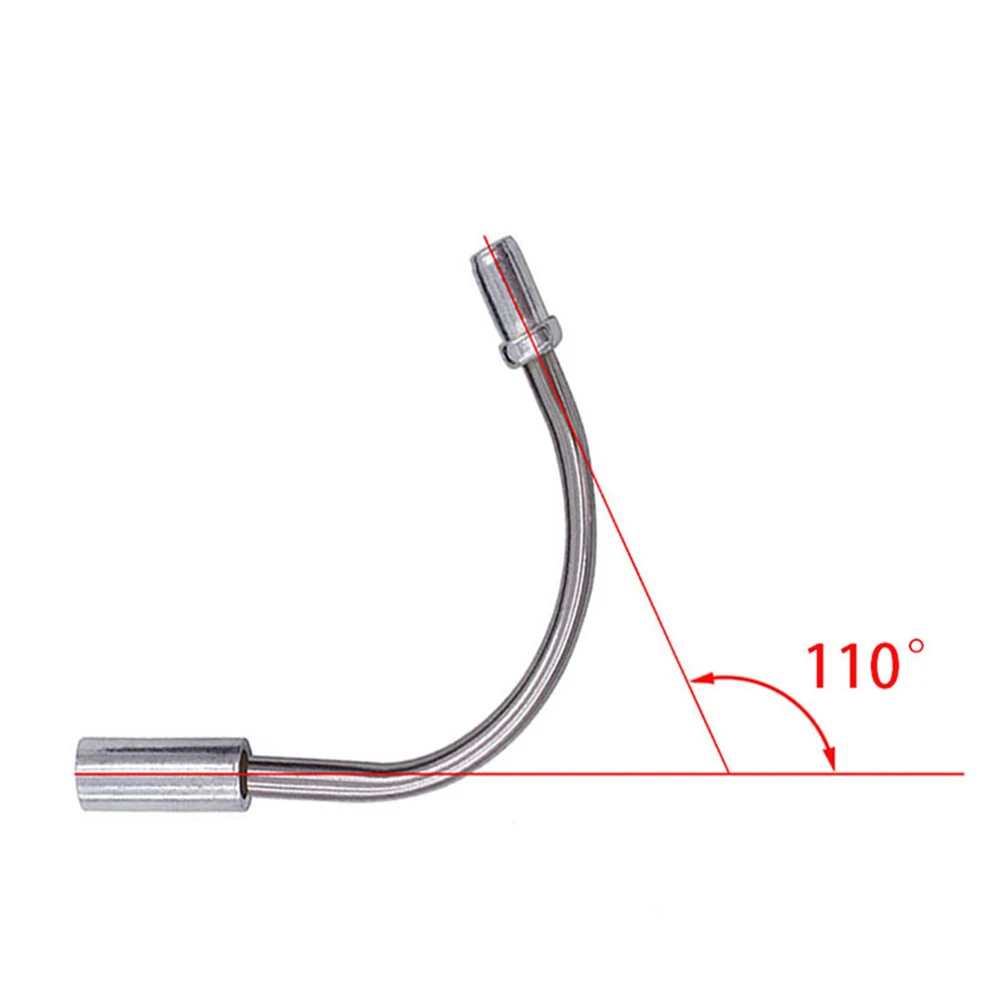

Elbow Bike V Brake 80mm Noodles Practical Silver Stainless Steel Cable Guide Hose Cycling Replacement V Brake Boot
