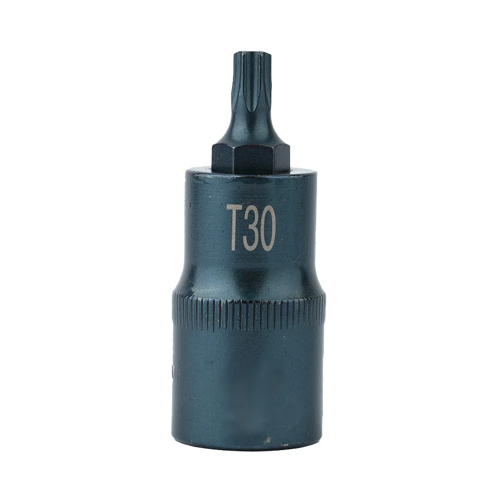 Torx-Schraubendreher Bit 1/2 Zoll Steckschlüssel-Bits-Adapter T30 T40 T45 T50 T55 T60 T70 Torx-Steckschlüssel-Adapter Handwerkzeug für Ratschenschlüssel – Detail 1