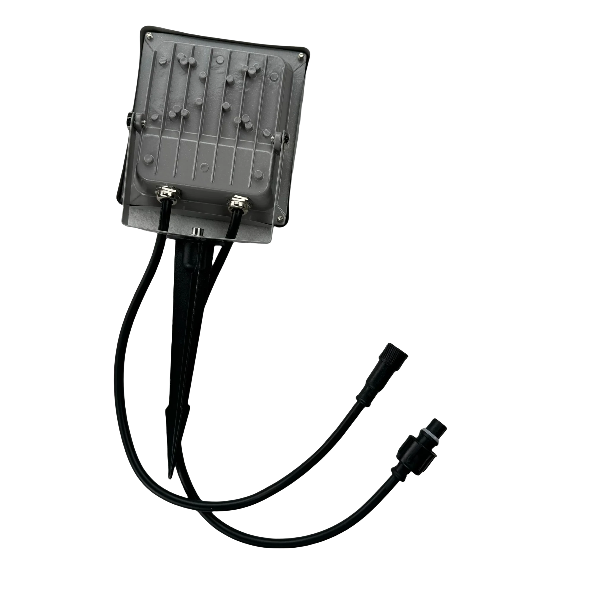 DC12V 10W WS2811-UV/12W UCS2904- RGB+UV 블랙라이트 LED 투광등 주소 지정 가능 잔디밭 램프 조경등 IP68 3코어 커넥터