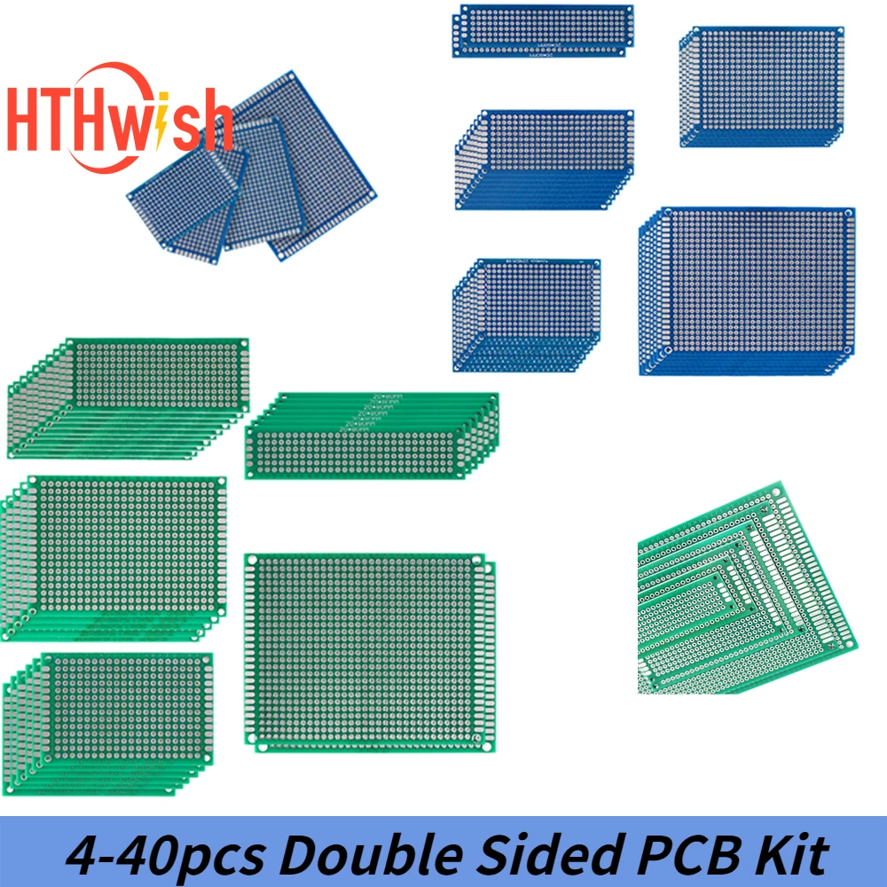 Produktbild von GTIWUNG PCB Universal Board Set – 22 Platinen, 30 Header, 8 Schraubklemmen, Für Prototyping & Löten
