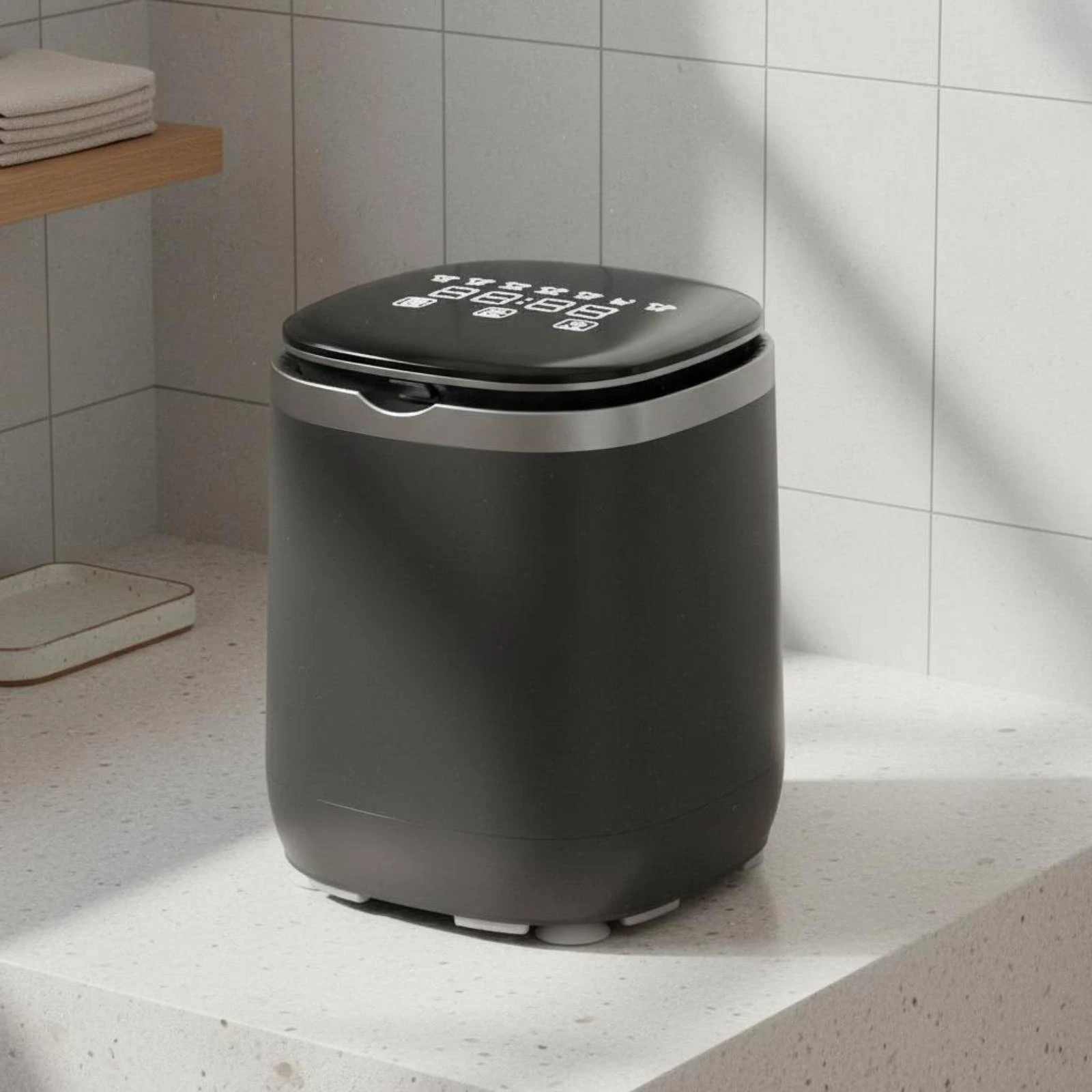 Mini Underwear Washing Machine Sterilization Automatic Wash and Dry Machine Sock Washer High Temperature Clean for Dormitory 1