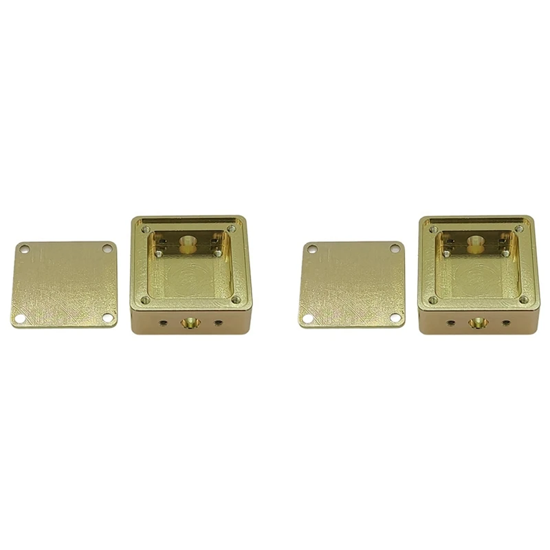 

2X Aluminum Housing Shielding Housing RF Box Electromagnetic Golden Conductive Oxide