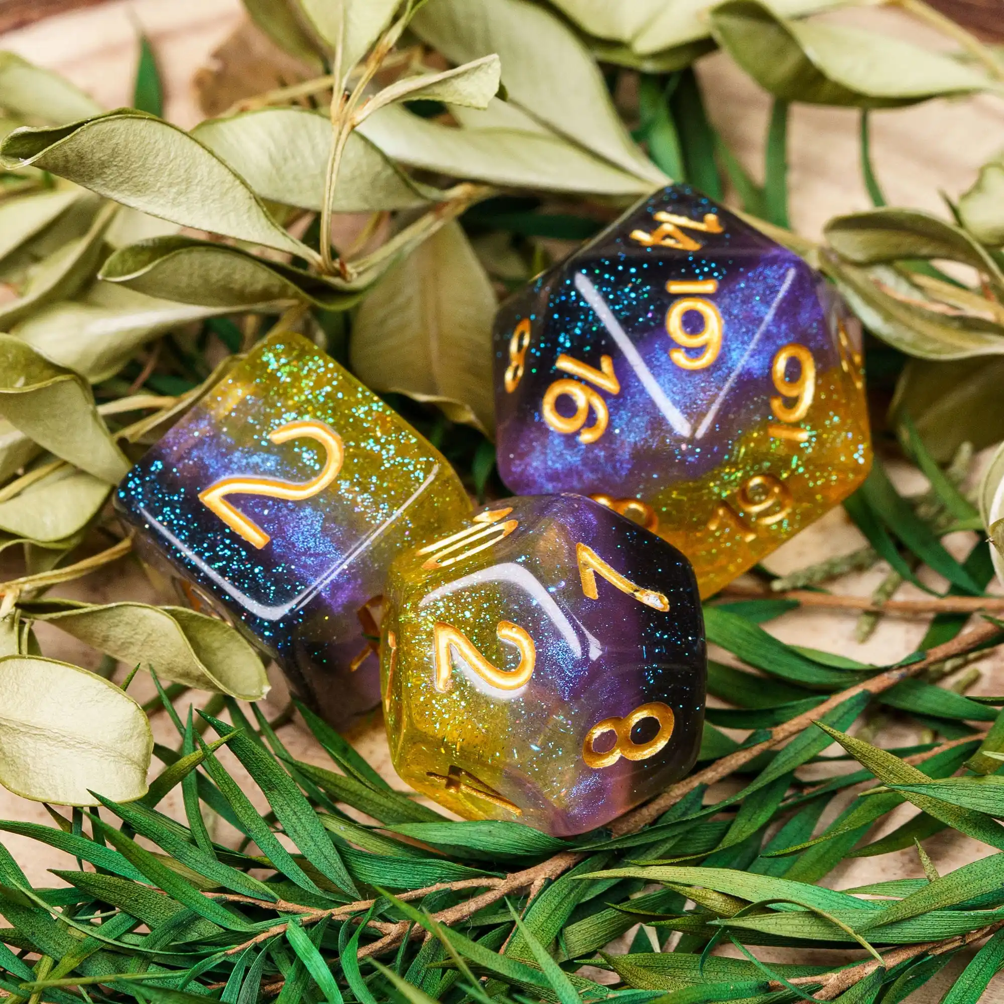 Dice Set Game Dice Pride Flag Dice D4-D20 Polyhedral 7Pcs for Role Playing Game Board Games