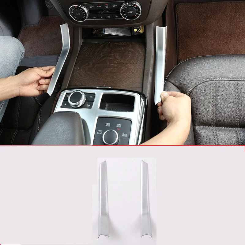

For 2013-2019 Mercedes-Benz GLE W166 ML GL GLS X166 ABS car center console water cup holder decorative cover sticker auto parts