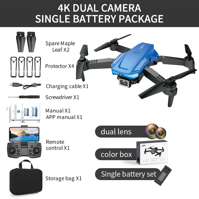 F185 Foldable Drone HD 4K Dual-camera Aerial Camera Obstacle Avoidance Quadcopter Long-endurance Remote Control Aircraft foldable fpv wifi rc quadcopter remote control drone RC Quadcopter