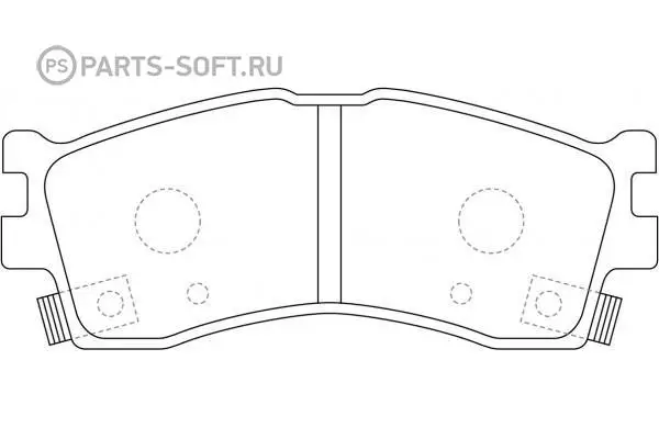 NIBK PN0702 PN0702-_колодки дисковые передние\ Kia Clarus 1.8i-2.0i 99-00/Carens I 1.8i 16V 00-02 | Автомобили и
