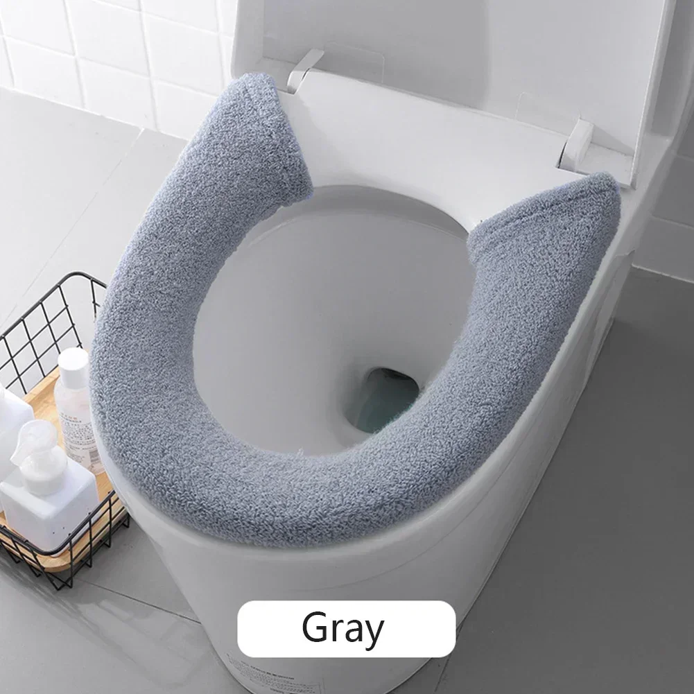 Bathroom Toilet Seat Thickened Toilet Washable Soft Warmer Mat Cover Pad Closestool Mat Seat Case Lid Accessories toilet seat cover toilet seat accessories