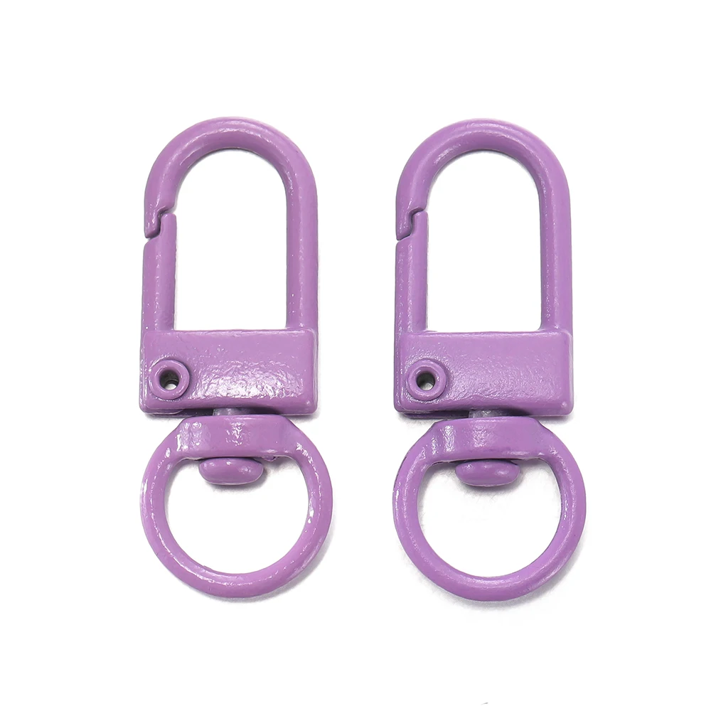 Colorful Alloy Snap Lobster Clasp Hooks for DIY Crafts - 10-Pack Wholesale Set