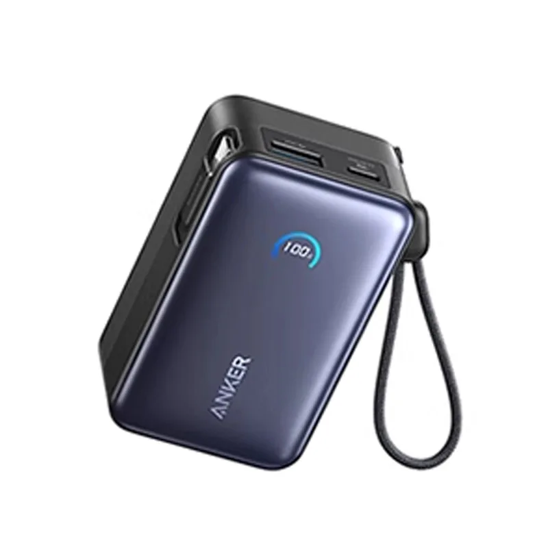 מטען נייד Anker S1 Power Bank 45W 10000mAh עם כבל מתקפל מובנה ומטען נייד לאייפון, סלולרי, מחשב נייד ותעודת CCC