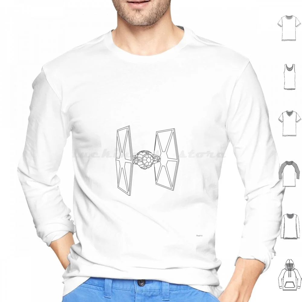 

Худи с длинным рукавом Tie Fighter Sketch