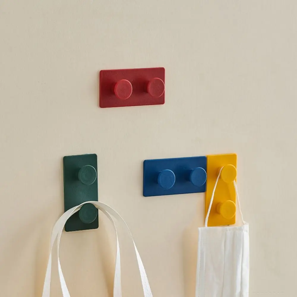 

Creative Door Back Decorative Hanging Clothes Strong Adhesion Random Convolution Key Hook Kitchen Accessories Coat Hook Hook