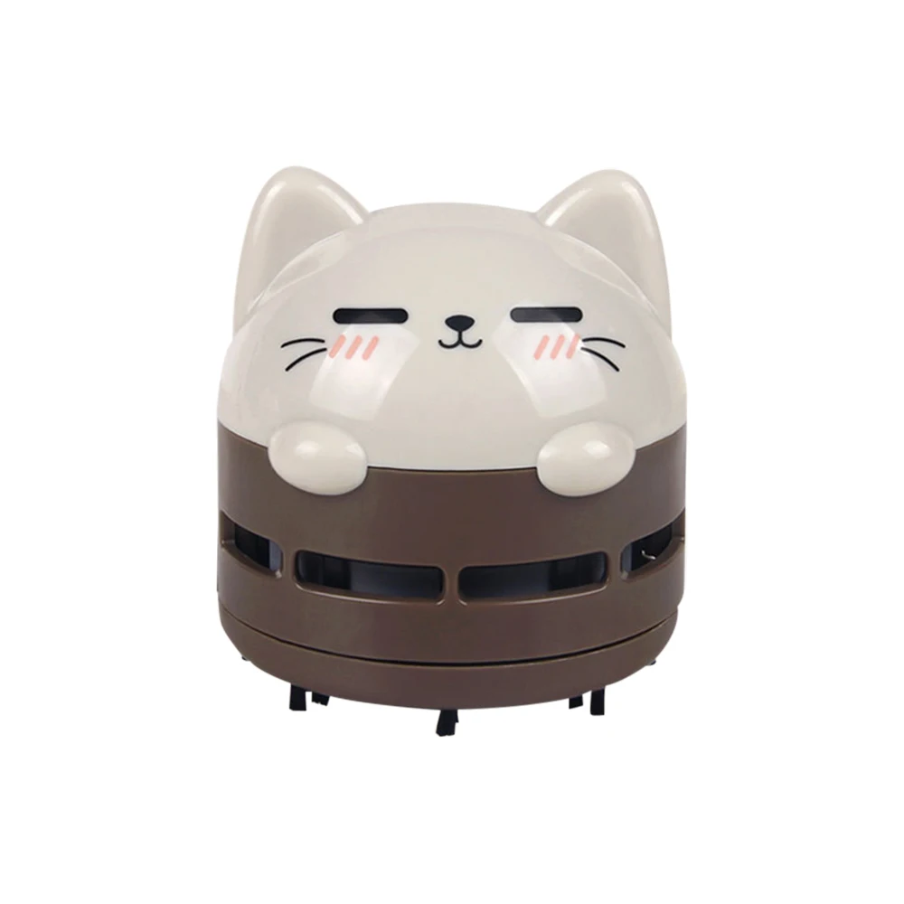 Mini Handheld Desktop Vacuum Cleaner Portable USB Rechargeable Cleaner Cartoon Shape Eraser Dander Confetti Cleaning Brush