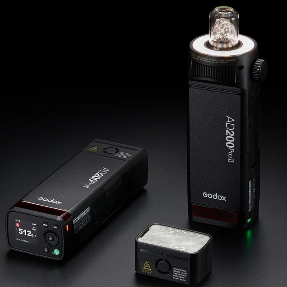 Godox AD200Pro IIポケットフラッシュ,TTL自動フラッシュ,x3