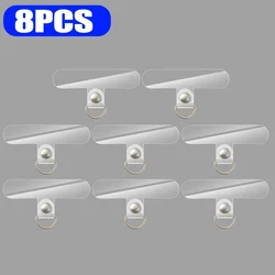 Transparent Phone Lanyard Tabs with Flexible Hanging Straps and Clips (8PCS)