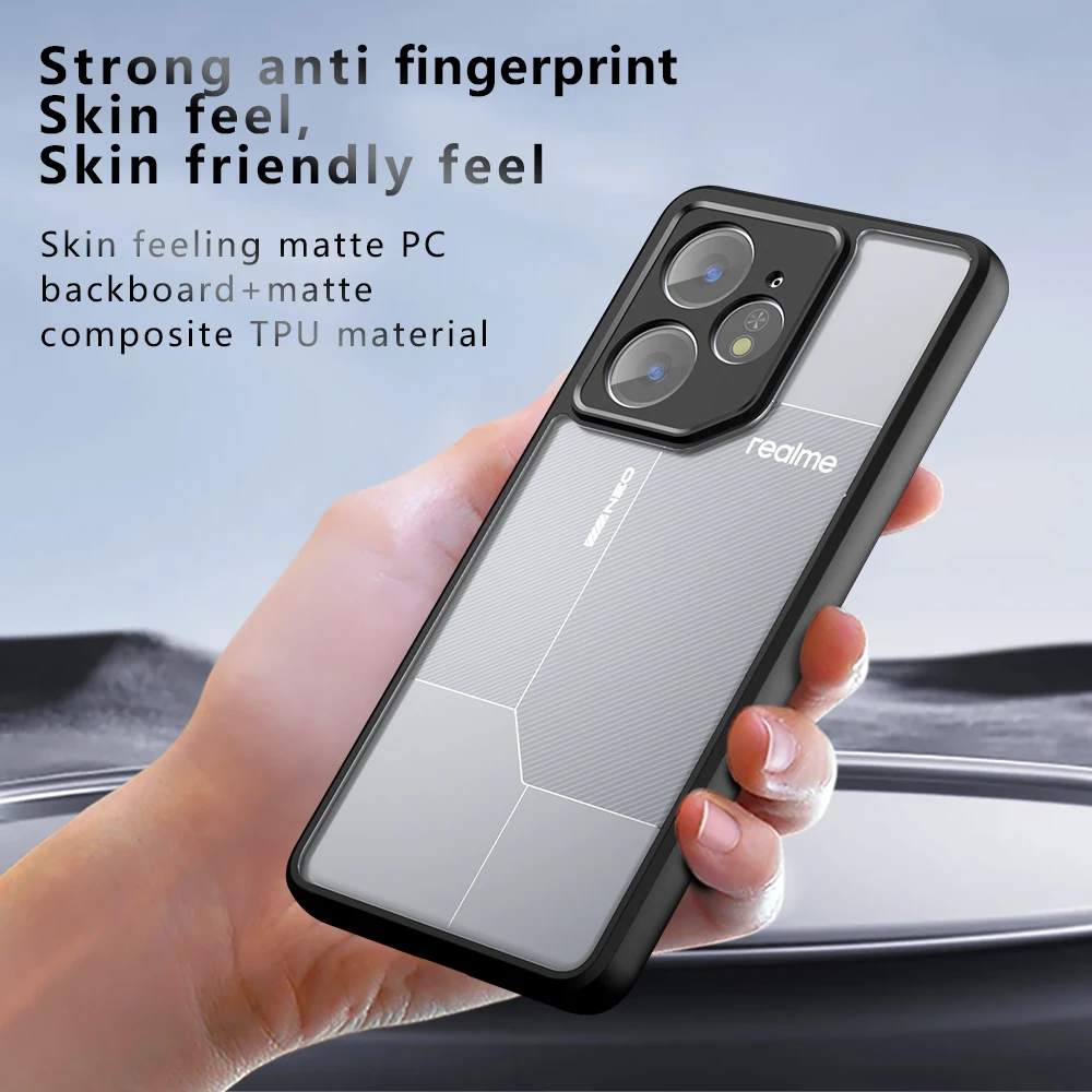 Enhanced Protective Frosted TPU and Acrylic Case with Anti-Drop Air Bag Design