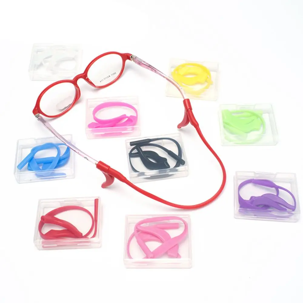 Weiche Silikon brille Band brille Ohr haken für Kinder und Erwachsene runde Griffe Brillen Sport Tempel Tipps Anti-Rutsch-Ohr haken – Detail 1