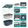 Electric Lunch Box Food Heater  Portable Food Warmer Lunchbox for Car Home Leak proof 2 Compartments 110V 220V Pot 3