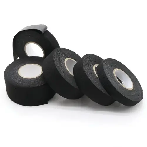 1/3/5 Roll Heat-resistant Adhesive Cloth Fabric Tape 9-50mm For Automotive Cable Tape Harness Wiring Loom Electrical Heat Tapes - Image 4