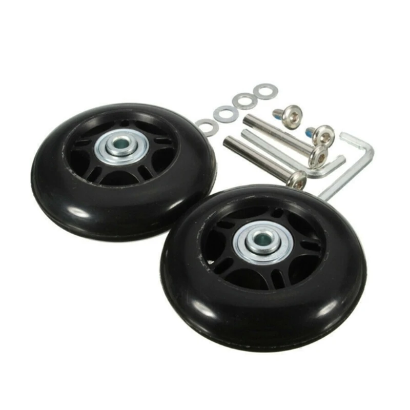 1 Set Luggage Wheels Suitcase Roller Repairing Kit Heavy Duty Wheel Replacement Trolley Casters for Luggage Box Suitcase