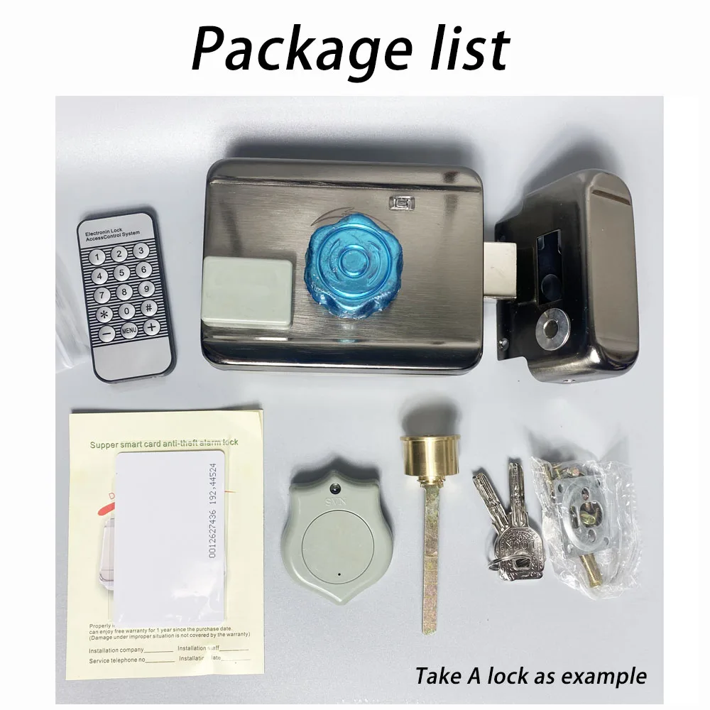 Electric lock opener remote control electric door lock system
