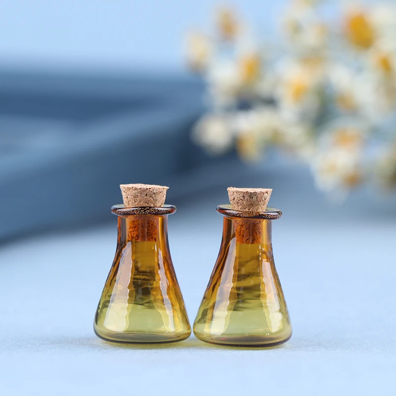 2-Piece Miniature Glass Wishing Bottles & Storage Jars Set