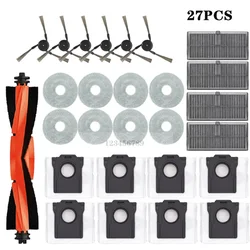 Premium Robot Vacuum Accessories Kit - Main & Side Brushes, Mop Cloths, HEPA Filters, Dust Bags (27PCS)