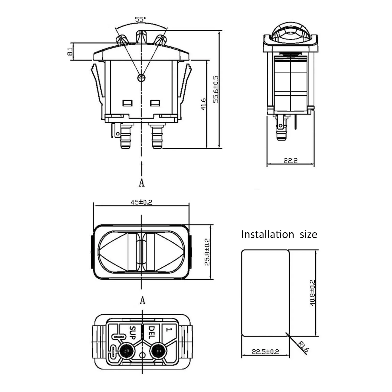 Electric Manual Truck Air-Pump Seats Control Spring Start Switch Paddle Valve For Car Truck Seats Pneumatic Adjustment