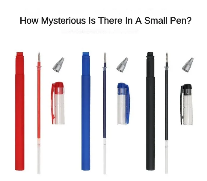 5/10/15 PCS 0.5mm Black Blue Red Gel Pen Set Full Needle