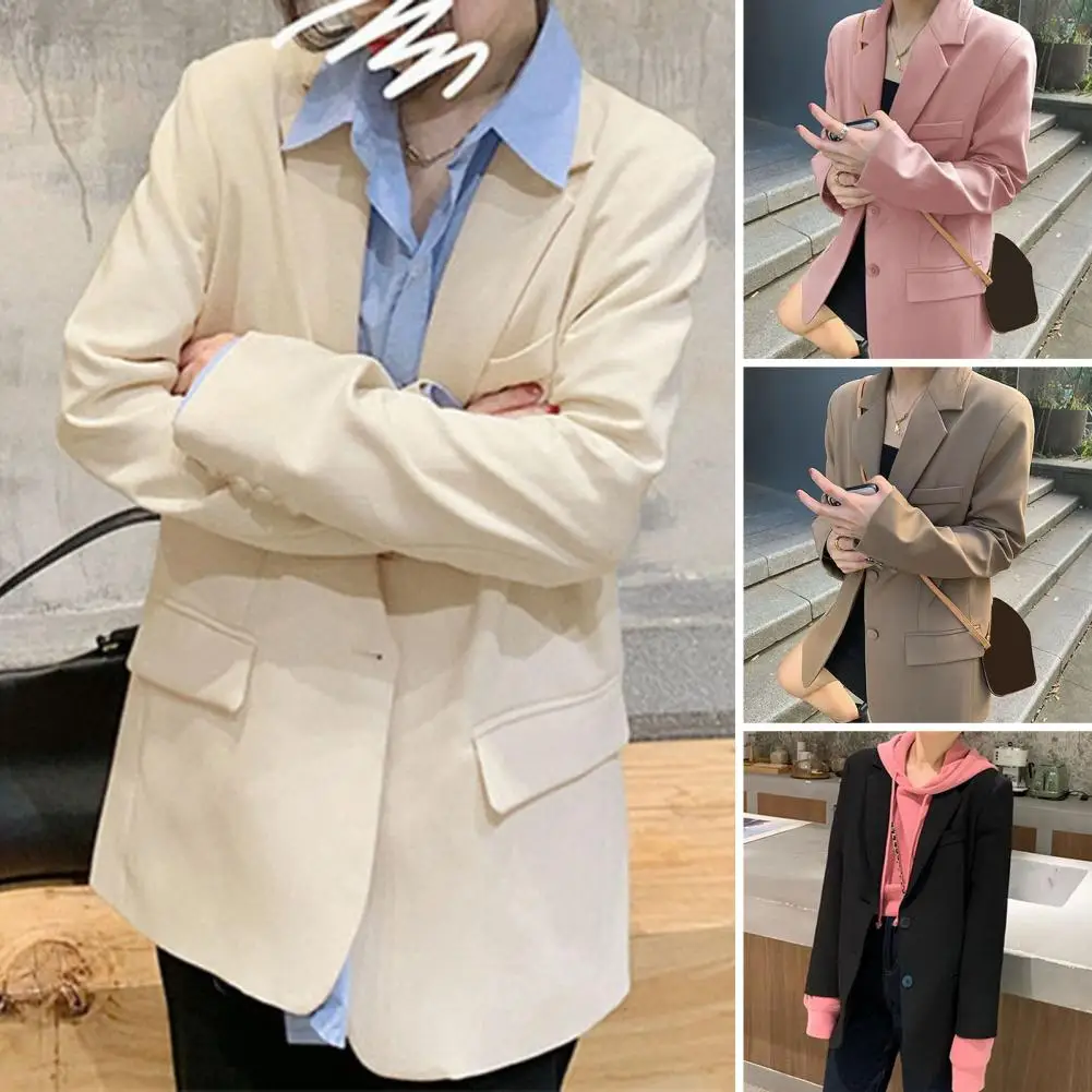 Simple Classic Suit Coat Stylish Women's Minimalistic Suit Coats For Spring Autumn Lightweight S With Casual Tempered Top