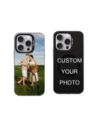 DIY Personalized Custom Magnetic Phone Case Cover - iPhone 12 Mini (Black)