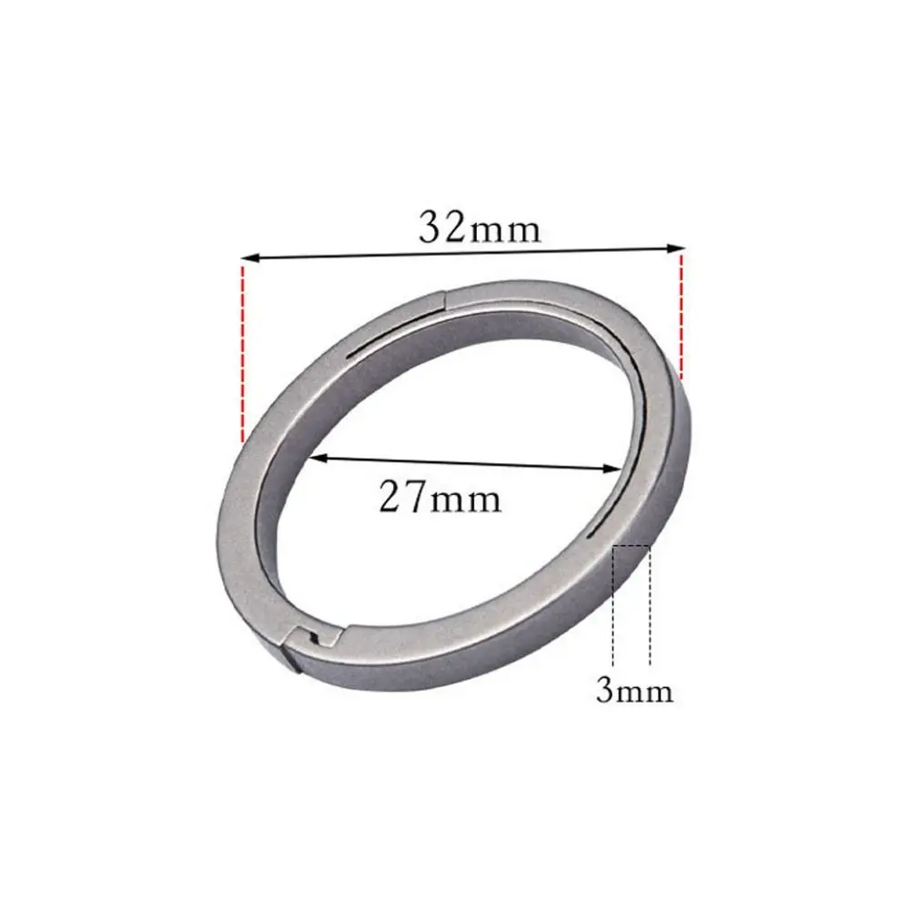 Premium Titanium Alloy Lightweight Key Rings & Keychain Pendant