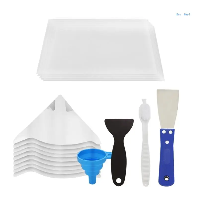 

Листы пленки FEP, 7,87X5,51 дюйма, воронки, шпатели, коэффициент пропускания для LD-002H/002R SLA DLP, 3D-принтер из смолы