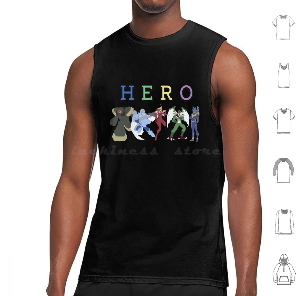 Heroes Group Active Tank Tops Vest Senza Maniche Yugioh Yu Gi Oh Anime Kaiba Seto Kaiba Duel Gx Yugi Meme Game Japan Joe